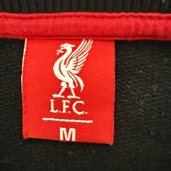 LFC Liverpool FC Anfield Is My Home Black Crew Sweatshirt Men's Medium - Picture 3 of 4